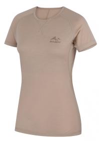 Husky Mersa L beige dámské merino tričko