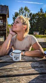 Husky Mersa L beige dámské merino tričko