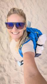 Husky Mersa L beige dámské merino tričko