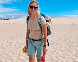 Husky Mersa L light green dámské merino tričko