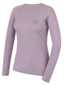 Husky Mertee L light purple dámské merino tričko