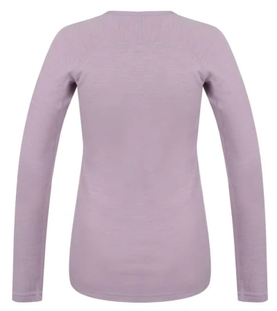 Husky Mertee L light purple dámské merino tričko
