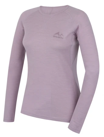 Husky Mertee L light purple dámské merino tričko