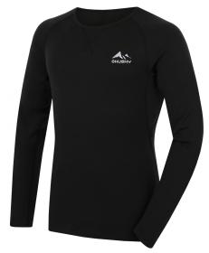 Husky Mertee M black pánské merino triko