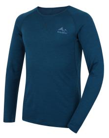Husky Mertee M blue pánské merino triko