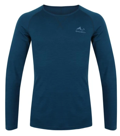 Husky Mertee M blue pánské merino triko