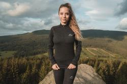 Husky Merow Zip L faded mint merino termoprádlo triko POUZE M (VÝPRODEJ)