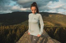 Husky Merow Zip L faded mint merino termoprádlo triko POUZE M (VÝPRODEJ)