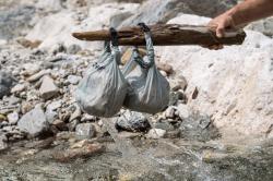 Husky TERRY 10L light grey nepromokavý vak