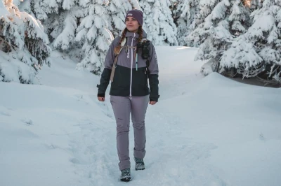 Husky Nicco L purple/grey dámská lyžařská bunda POUZE S (VÝPRODEJ)