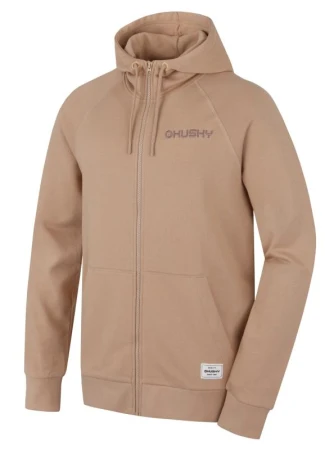 Husky Brool M beige pánská bavlněná mikina Husky Brool M beige pánská bavlněná mikina