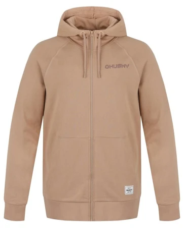 Husky Brool M beige pánská bavlněná mikina