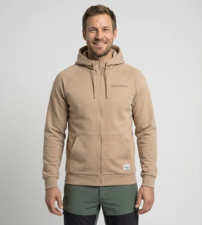 Husky Brool M beige pánská bavlněná mikina