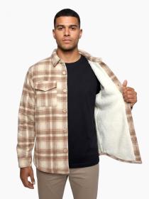 Husky Givi M beige pánská flanelová košile