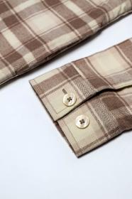 Husky Givi M beige pánská flanelová košile