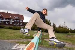 Husky Addy M beige pánská fleecová mikina