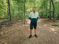 Husky Addy M beige pánská fleecová mikina