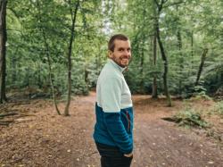 Husky Addy M beige pánská fleecová mikina