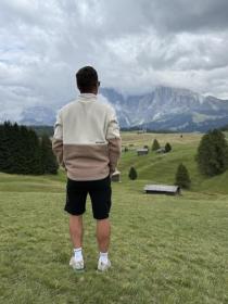 Husky Addy M beige pánská fleecová mikina