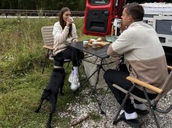 Husky Addy M beige pánská fleecová mikina