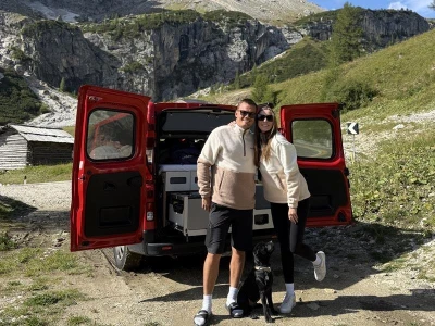 Husky Addy M beige pánská fleecová mikina
