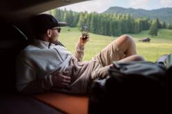 Husky Addy M mint/blue pánská fleecová mikina