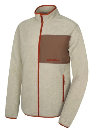 Husky Addy Zip M beige pánská fleecová mikina