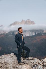 Husky Addy Zip M dark blue pánská fleecová mikina