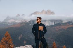 Husky Addy Zip M dark blue pánská fleecová mikina