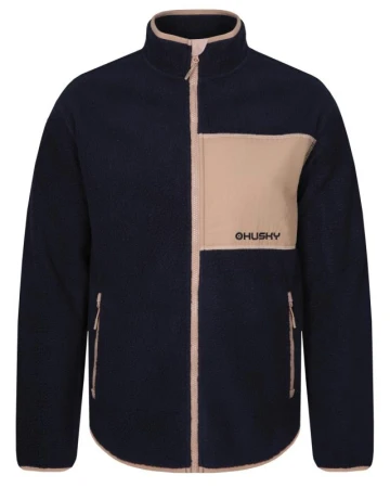 Husky Addy Zip M dark blue pánská fleecová mikina