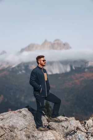 Husky Addy Zip M dark blue pánská fleecová mikina