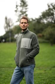 Husky Addy Zip M faded green pánská fleecová mikina