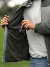 Husky Addy Zip M faded green pánská fleecová mikina