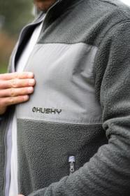 Husky Addy Zip M faded green pánská fleecová mikina