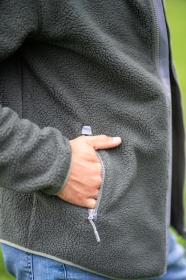 Husky Addy Zip M faded green pánská fleecová mikina