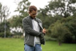 Husky Addy Zip M faded green pánská fleecová mikina