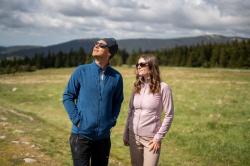 Husky Aflee M green pánská fleecová mikina