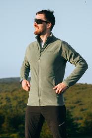 Husky Aflee M green pánská fleecová mikina