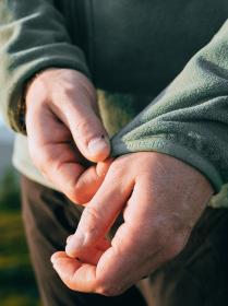 Husky Aflee M green pánská fleecová mikina