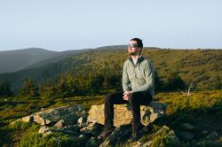 Husky Aflee M green pánská fleecová mikina