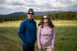 Husky Aflee M mustard pánská fleecová mikina