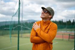 Husky Aflee M mustard pánská fleecová mikina