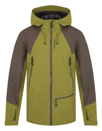 Husky Nanola M khaki/green pánská hardshell bunda