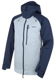 Husky Nanook M dk. blue/lt. grey pánská hardshell bunda + šátek Kilpi