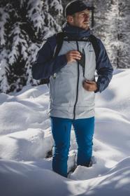 Husky Nanook M dk. blue/lt. grey pánská hardshell bunda + šátek Kilpi