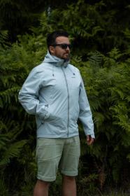 Husky Nelory M light blue pánská hardshell bunda