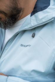 Husky Nelory M light blue pánská hardshell bunda