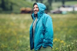 Husky Nelory M light blue pánská hardshell bunda