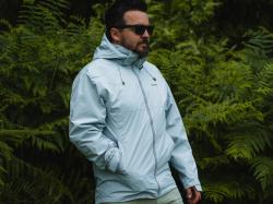 Husky Nelory M light blue pánská hardshell bunda