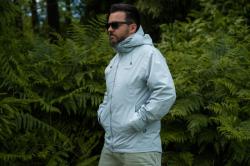 Husky Nelory M light blue pánská hardshell bunda